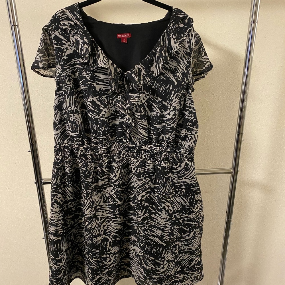 Pocket Splattered Dress